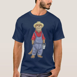 Camiseta Fazenda de Balde de Criador de Lontra