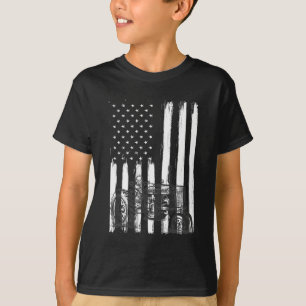 Camiseta Fazenda de Bandeira Americana Trator Patriótico A