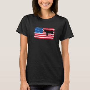 Camiseta Fazenda de Bandeira Patriótica dos Estados Unidos 