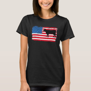 Camiseta Fazenda de Bandeira Patriótica dos Estados Unidos 