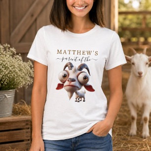 Camiseta Fazenda de Cabras Fofas Animais Festa de Aniversár
