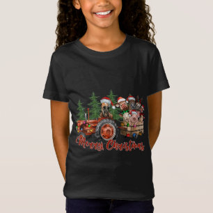 Camiseta Fazenda de Caminhão Vermelho Trator Explorações An