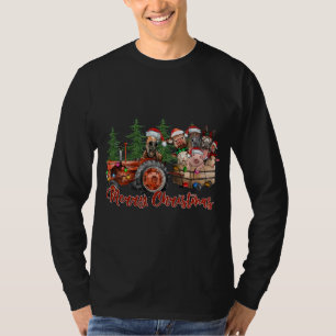 Camiseta Fazenda de Caminhão Vermelho Trator Explorações An