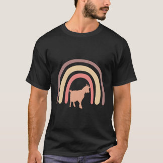 Camiseta Fazenda de Caprino Agricultura Animal Arco-Íris