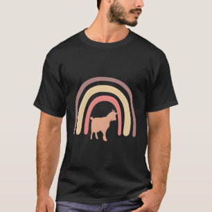 Camiseta Fazenda de Caprino Agricultura Animal Arco-Íris