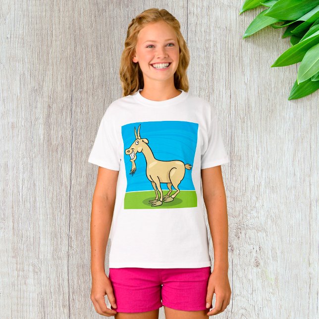 Camiseta Fazenda de Cartoon de Capim Sorridente (Criador carregado)