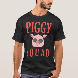 Camiseta Fazenda De Criação De Suínos Piggy Squad