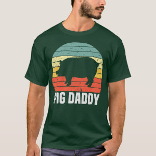 Camiseta Fazenda de cultivo do Pai Pai porquino do Dia de o