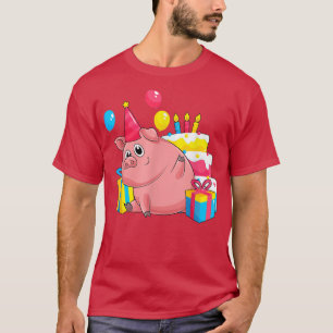 Camiseta Fazenda de  de Leitão de aniversário de criança