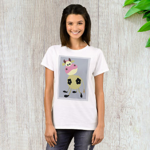 Camiseta Fazenda de Diversão de Vaca Quirky Cartoon