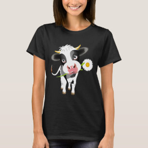 Camiseta Fazenda De Fábrica De Vaca Garota Feira De Feira