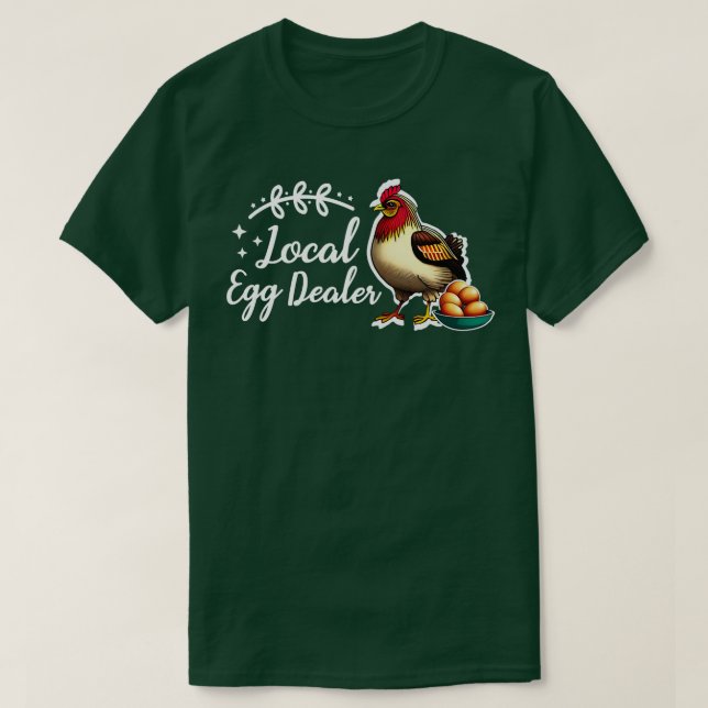 Camiseta Fazenda de frango Engraçado Engraçado pelo Revende (Frente do Design)