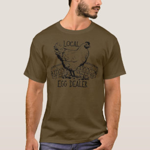 Camiseta Fazenda de Frangos de Frango Enrolados Engraçados