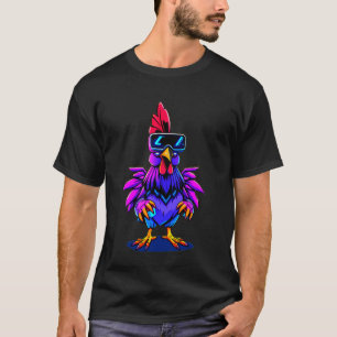Camiseta Fazenda de Frangos Tag Gamer Óculos de Sol Engraça