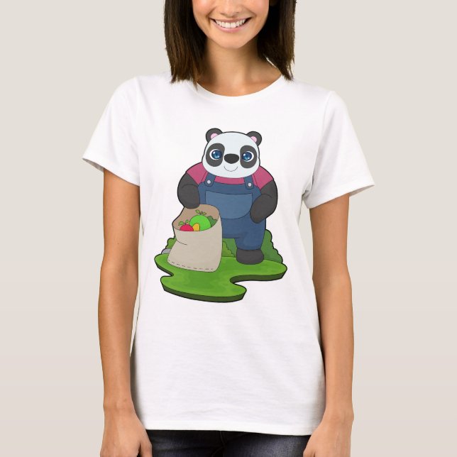 Camiseta Fazenda de Frutas do Fazendeiro Panda (Frente)
