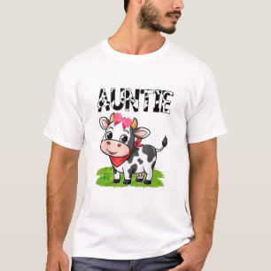 Camiseta Fazenda de Garotinha da Tia Aniversário da Família