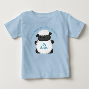 Camiseta Fazenda de Ovinos Chá de fraldas Blue Boy