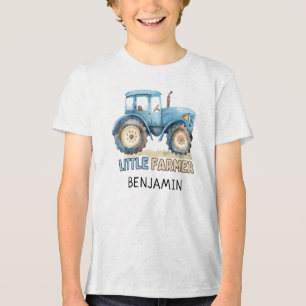 Camiseta Fazenda de Pequenas Fábricas de Trator Azul