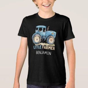 Camiseta Fazenda de Pequenas Fábricas de Trator Azul