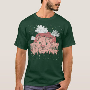 Camiseta Fazenda-de-porco - Porco de criação do coelho P