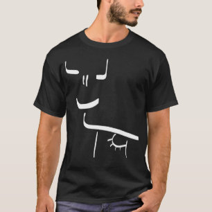 Camiseta Fazenda de Vaca Feliz em Figuras de Palito