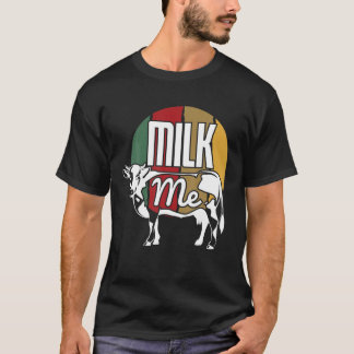 Camiseta Fazenda De Vintage legal Leite Trabalho de arte de