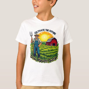 Camiseta Fazenda Enfiada Fazendo Futuro Fazendeiro