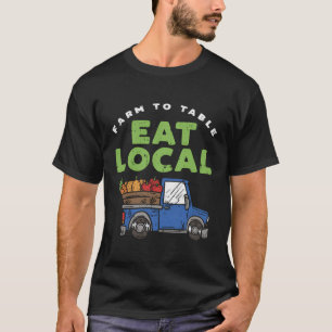 Camiseta Fazenda Engraçada À Mesa Orgulhosa Para Apoiar O A