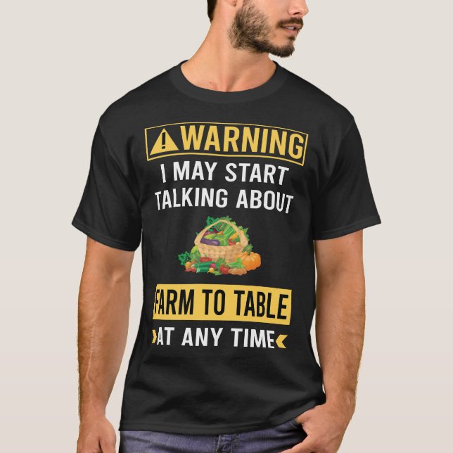 Camiseta Fazenda Engraçado Para Mesa (Frente)