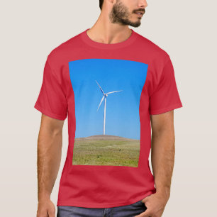 Camiseta Fazenda eólica ama seu ambiente limpo ar verde