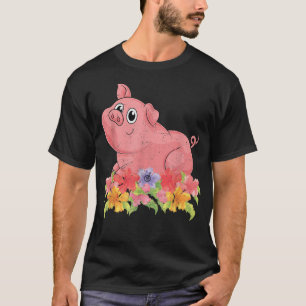 Camiseta Fazenda Floral Amante de os animais De Animais Fum