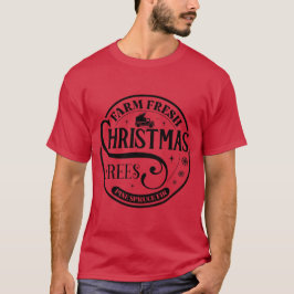 Camiseta Fazenda Fresca Árvores de Natal Pinheiras