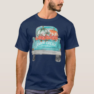 Camiseta Fazenda Fresca De Abóbora Feliz Caminhão Feliz out