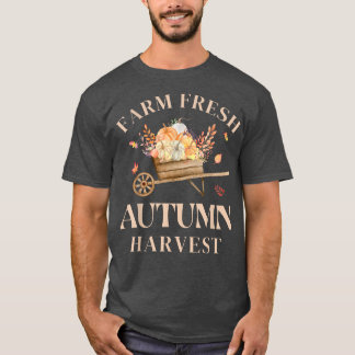 Camiseta Fazenda Fresca de Colheita de outono Obrigado de a