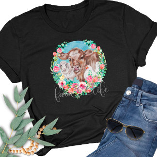 Camiseta Fazenda Life Cote Família Homestead Galinhas