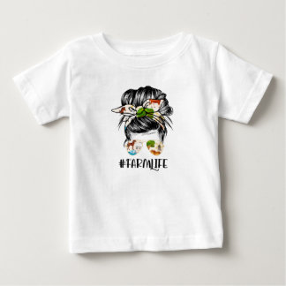 Camiseta Fazenda Life Messaging Hair Bun Girl