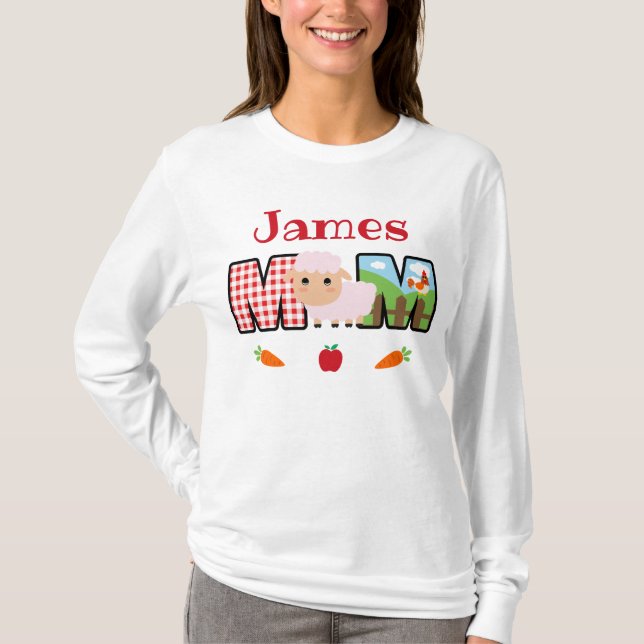 Camiseta Fazenda Mãe Aniversário | Barnyard Birthday (Frente)