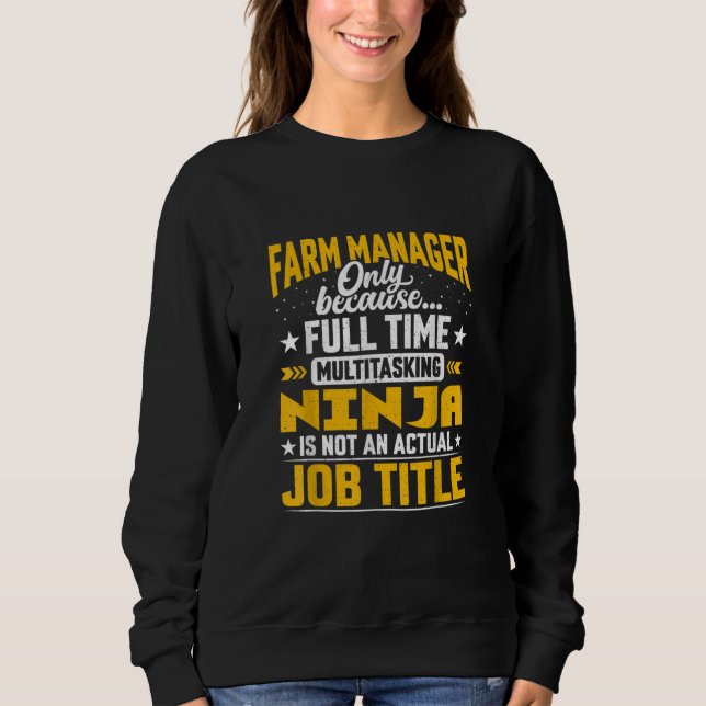 Camiseta Fazenda Manager Cargo Título Funny Fazenda Diretor (Frente)