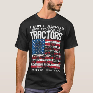 Camiseta Fazenda, nem sempre paro de olhar para os tratores