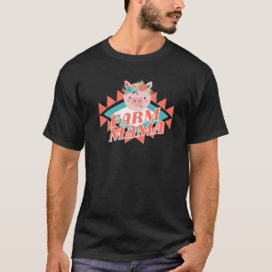 Camiseta Fazenda Porcos Porcos Porcos Animais do País Mamãe