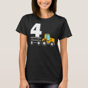 Camiseta Fazenda Trator 4º Aniversário 4º Aniversário de 4
