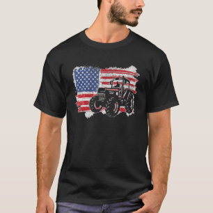 Camiseta Fazenda Trators America Flag Hoodie I, Fazenda Pat