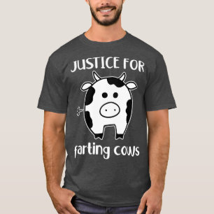 Camiseta Fazenda Vaca Alterações Climáticas Engraçada