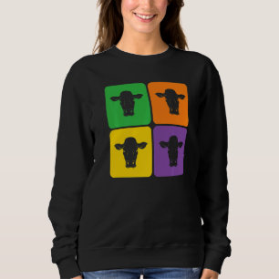 Camiseta Fazenda Vaca de criação de animais Pop de criação