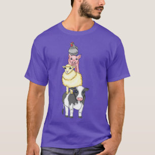 Camiseta Fazenda Vaca Ovino-Vaca Ovino-Vaca Premium