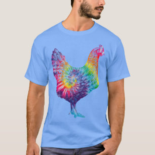 Camiseta Fazenda Vintage Galinha Tie Dye Poultry Farmer