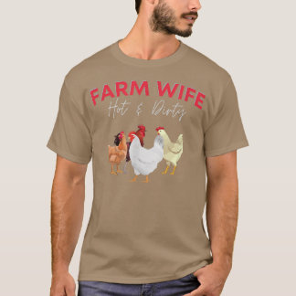 Camiseta FAZENDA WIFE Quente e Engraçado Sujo
