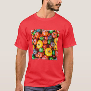 Camiseta Fazendas Coloração da Coloração da Colheita de T