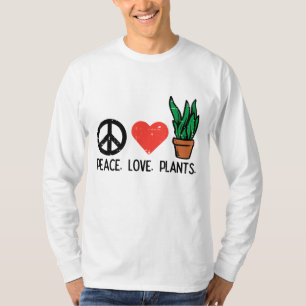 Camiseta Fazendas De Amor Pela Paz Jardinagem De Hippie Gar