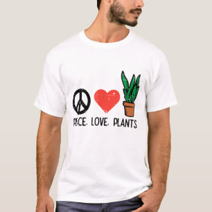 Camiseta Fazendas De Amor Pela Paz Jardinagem De Hippie Gar